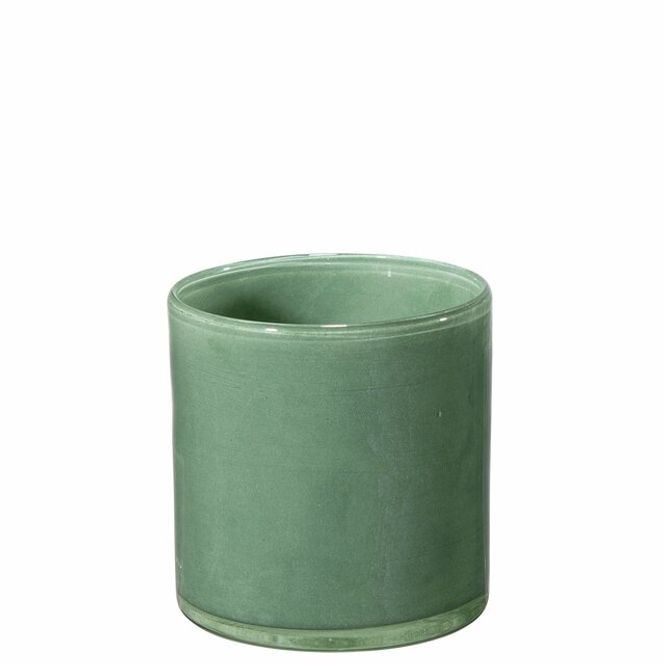Hovedbilde ELLA Lyslykt for telys D8,5 H8 cm green bay