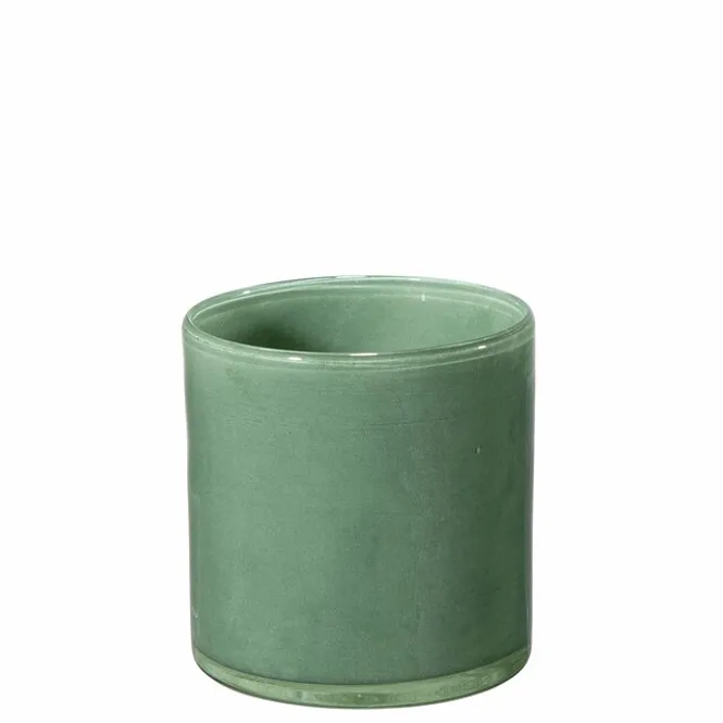 Hovedbilde ELLA Lyslykt for telys D8,5 H8 cm green bay