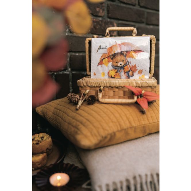Hovedbilde Napkin Lunsj Umbrella bear