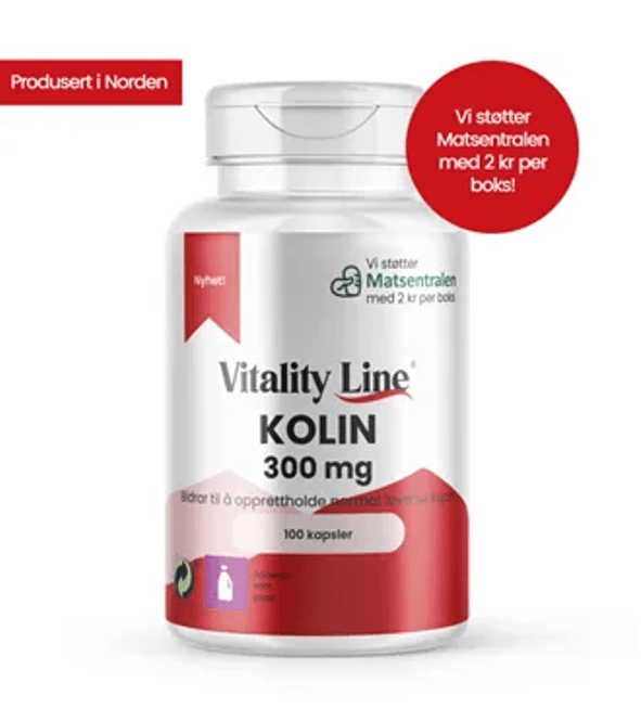 Hovedbilde Vitality Line Kolin 300mg 100kaps