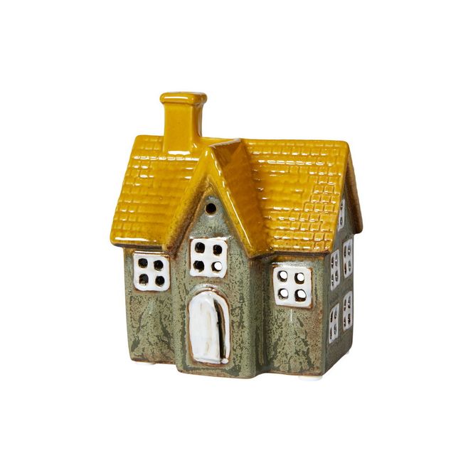 Hovedbilde Hus Telysestake 10 x 7 x 12 cm, keramik