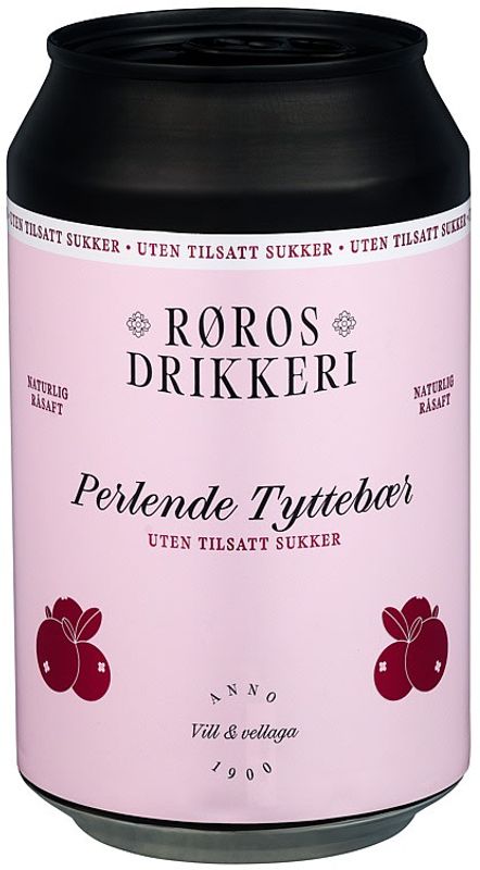 Perlende Tyttebær, UTEN tilsatt sukker, 330 ml