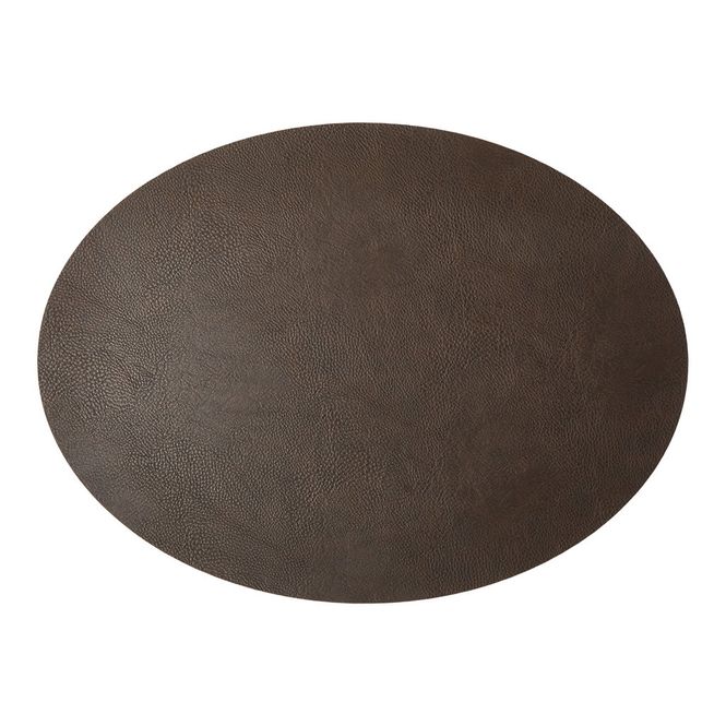 Hovedbilde Spisebrikke oval brun PVC, 45 x 33 cm