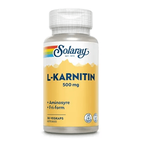 Hovedbilde Solaray L-karnitin 500 mg 30 kapsler