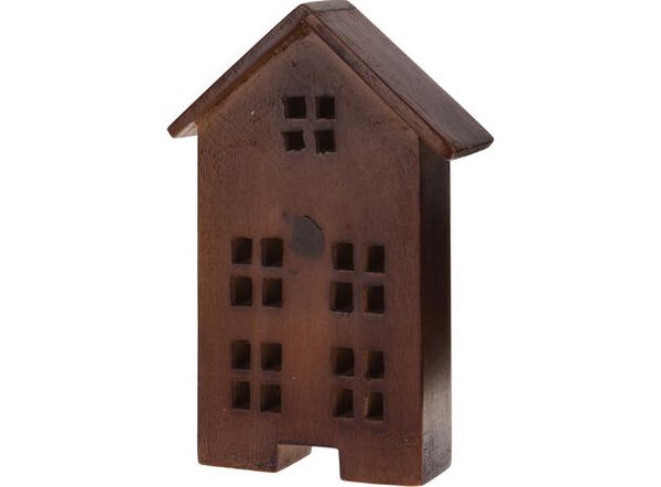 Hovedbilde Hus mangotre mørk brun 12x5x18,5cm