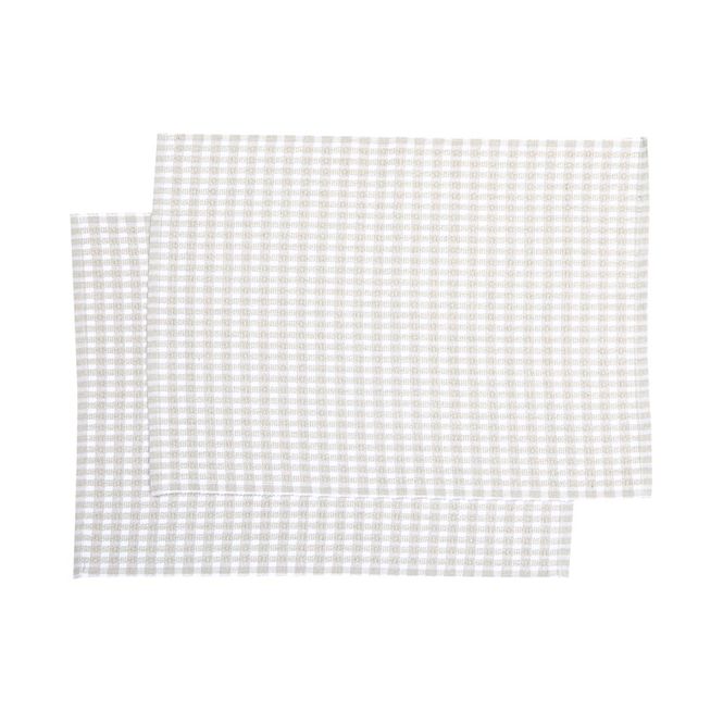 Hovedbilde Bordbrikke 2-pk, resirkulert materiale, hvit