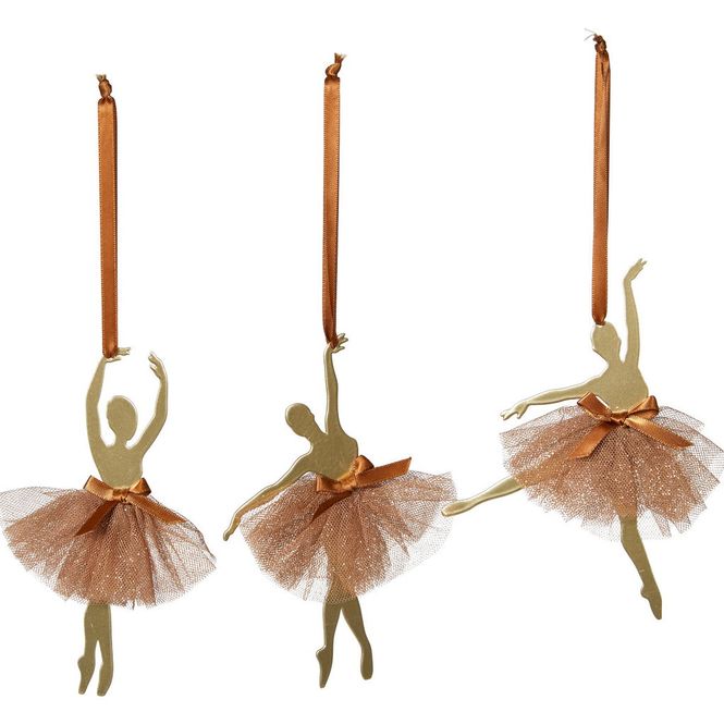Hovedbilde Ballerina 3ass 10x1x17cm metall