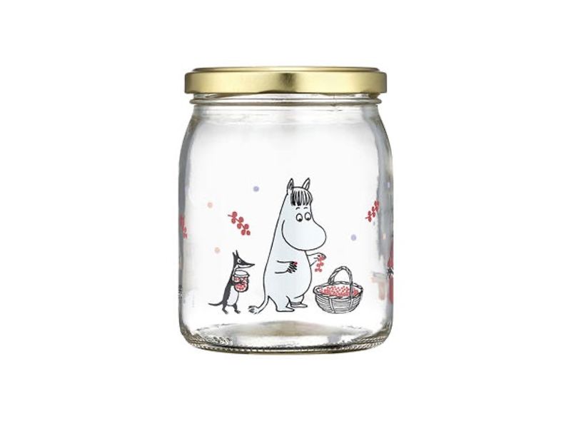 Mummi glasskrukke + 4 klistremerker 0,5 L 