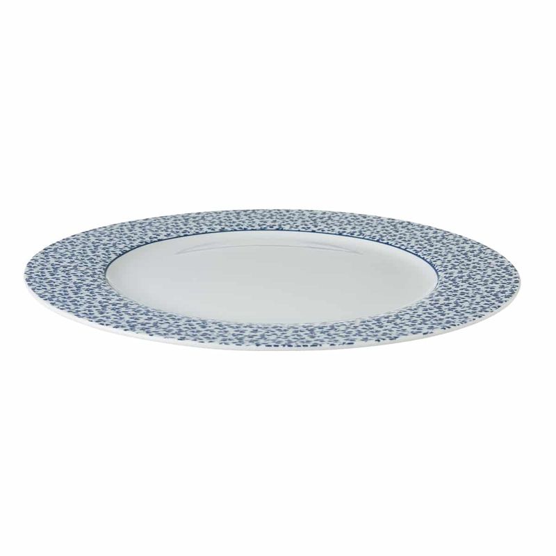 Laura Ashley Floris Blå/hvit Tallerken 26 cm 