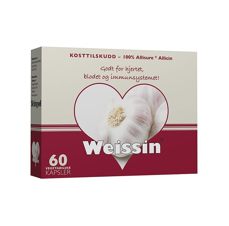 Weissin hvitløk 60kap