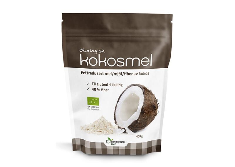 Sukrin økologisk fettredusert kokosmel 400g