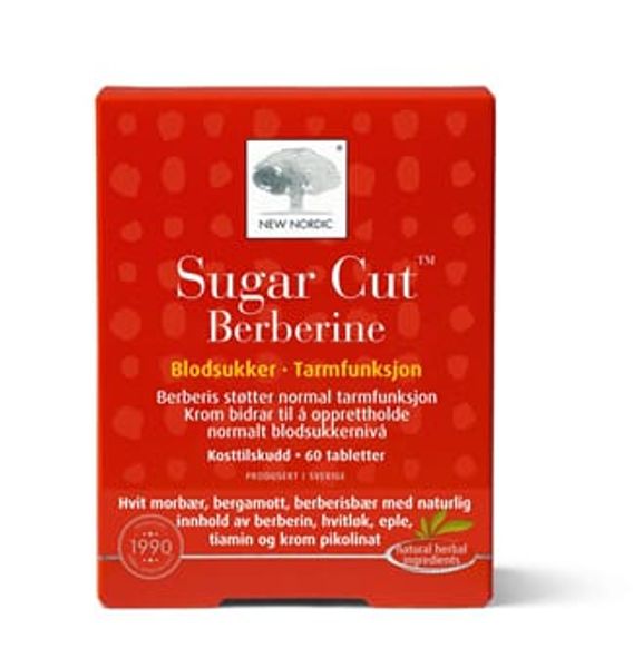 Hovedbilde New nordic sugar cut berberine 60 tabletter