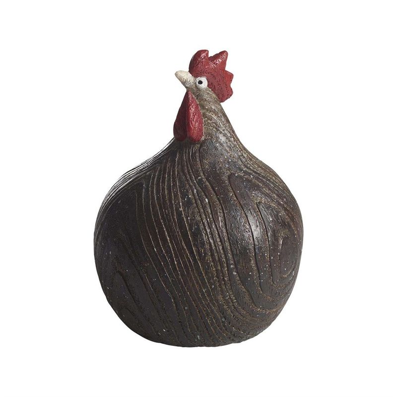 Høne Woodie, mørk, H:13 cm