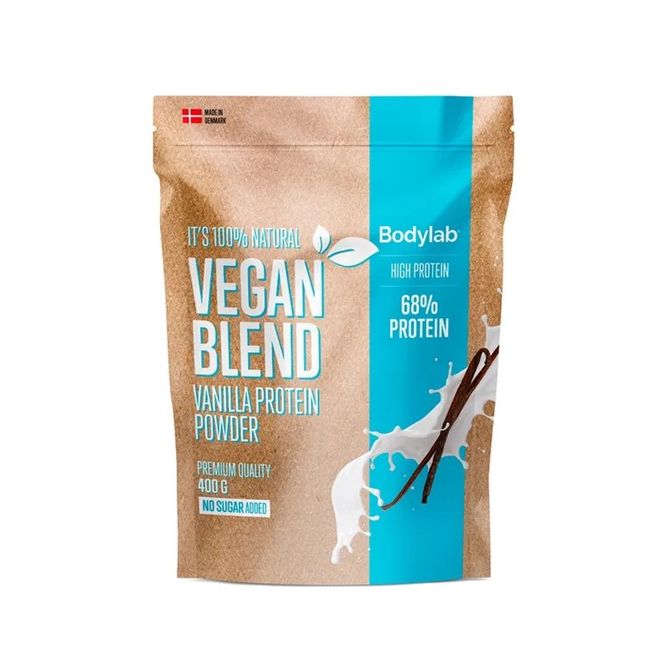 Hovedbilde Bodylab vegan blend vanilla protein powder 400 g