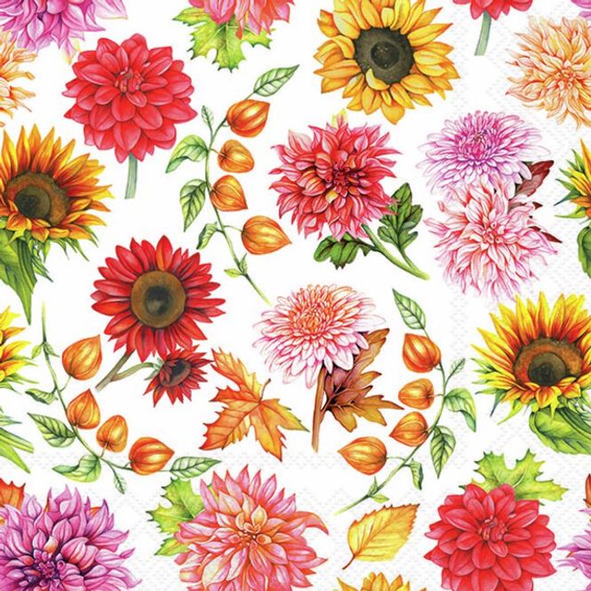 Hovedbilde Servietter Lunsj Autumn blooming