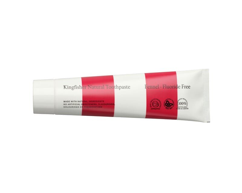 Kingfisher fennikel tannkrem uten fluor 100ml