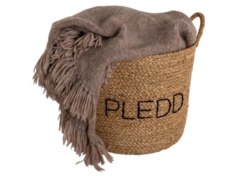 Kurv flettet - Pledd 