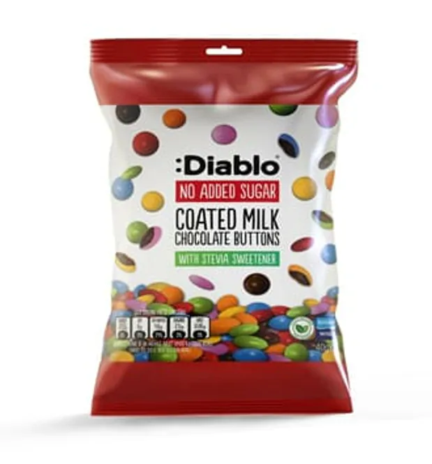 Hovedbilde Diablo milk chocolate buttons 40 g