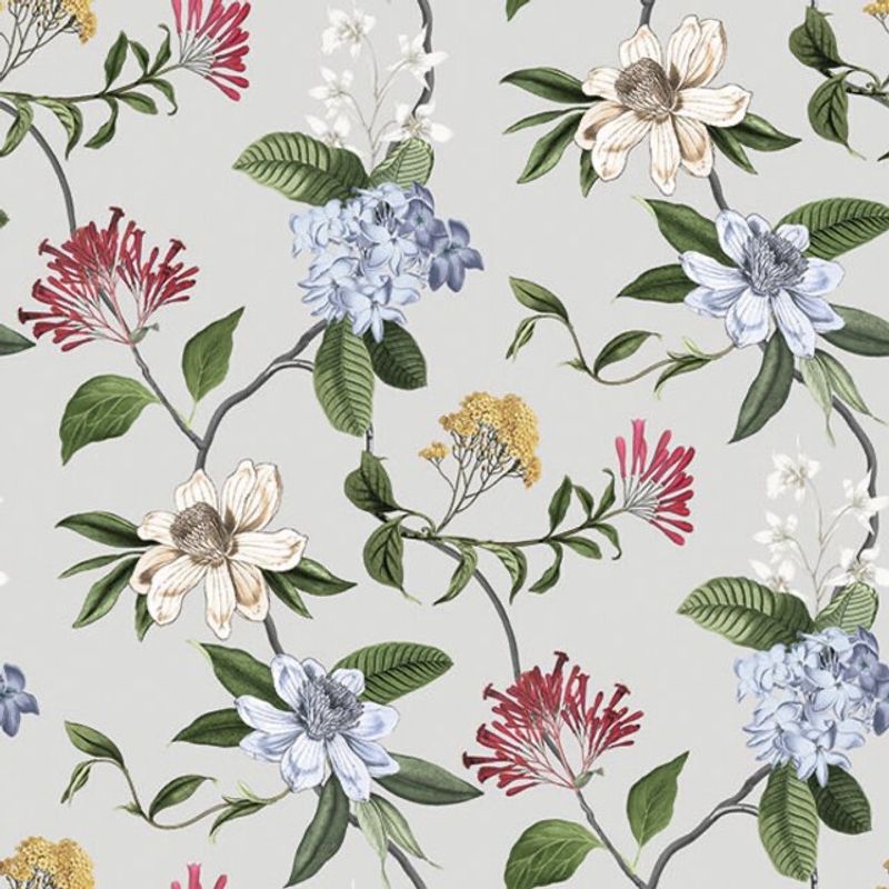 Lunsj servietter Floral mix grey