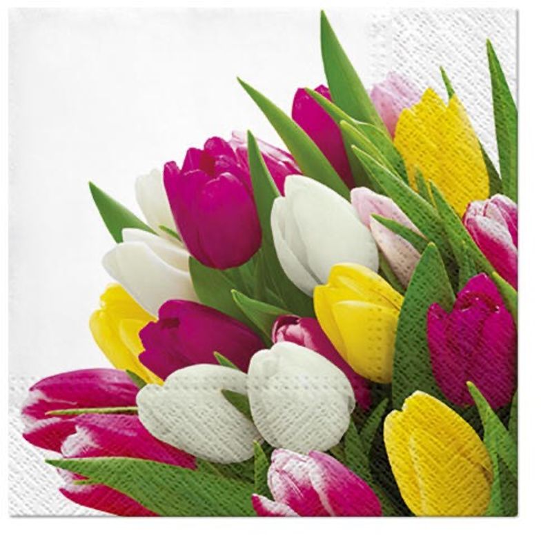 Servietter lunsj -  Bunch of Tulips