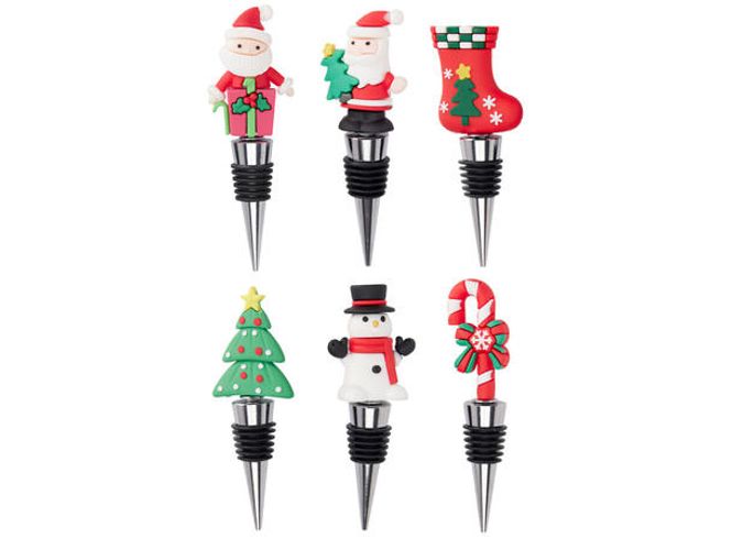 Hovedbilde Flaskekork julefigurer 12cm 6ass