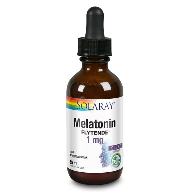 Hovedbilde Solaray flytende melatonin 1 mg 55 ml