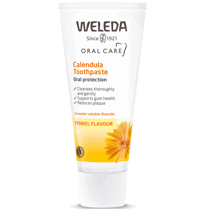 Hovedbilde Weleda calendula tannkrem uten fluor 75 ml