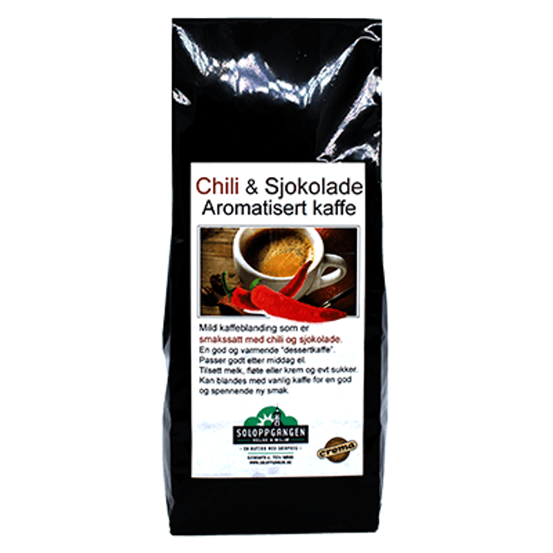 Aromakaffe Chili & Sjokolade, 150 gram
