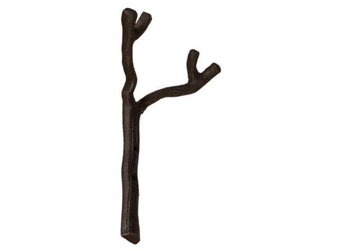 Hovedbilde Knagg kvist sort metall 13x8x19cm