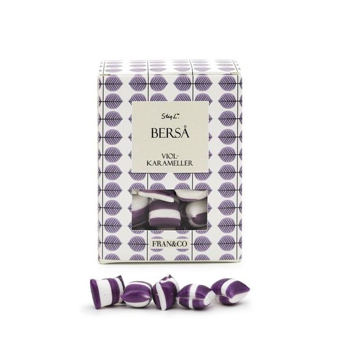 Hovedbilde Berså Lila Violkarameller 100 gram