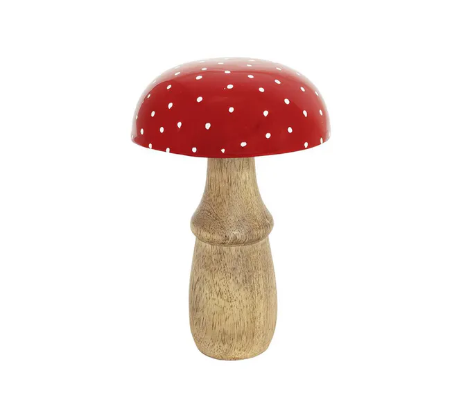 Hovedbilde Antikk sopp av tre, liten, F-design