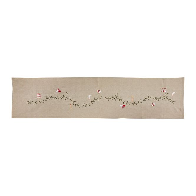 Hovedbilde Bordløper med broderi 40x160cm bomull