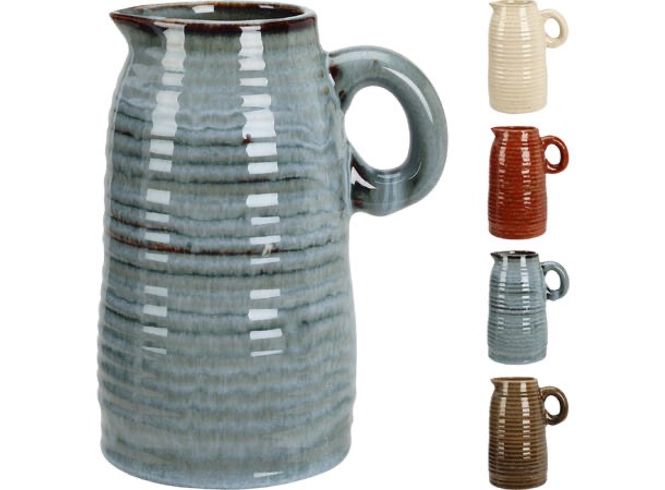 Hovedbilde Vase mugge keramikk 12,5x9,5x17cm assort